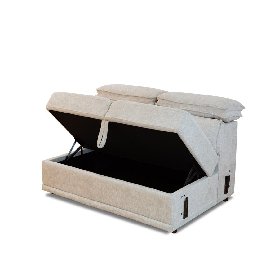 Armless Loveseat Storage