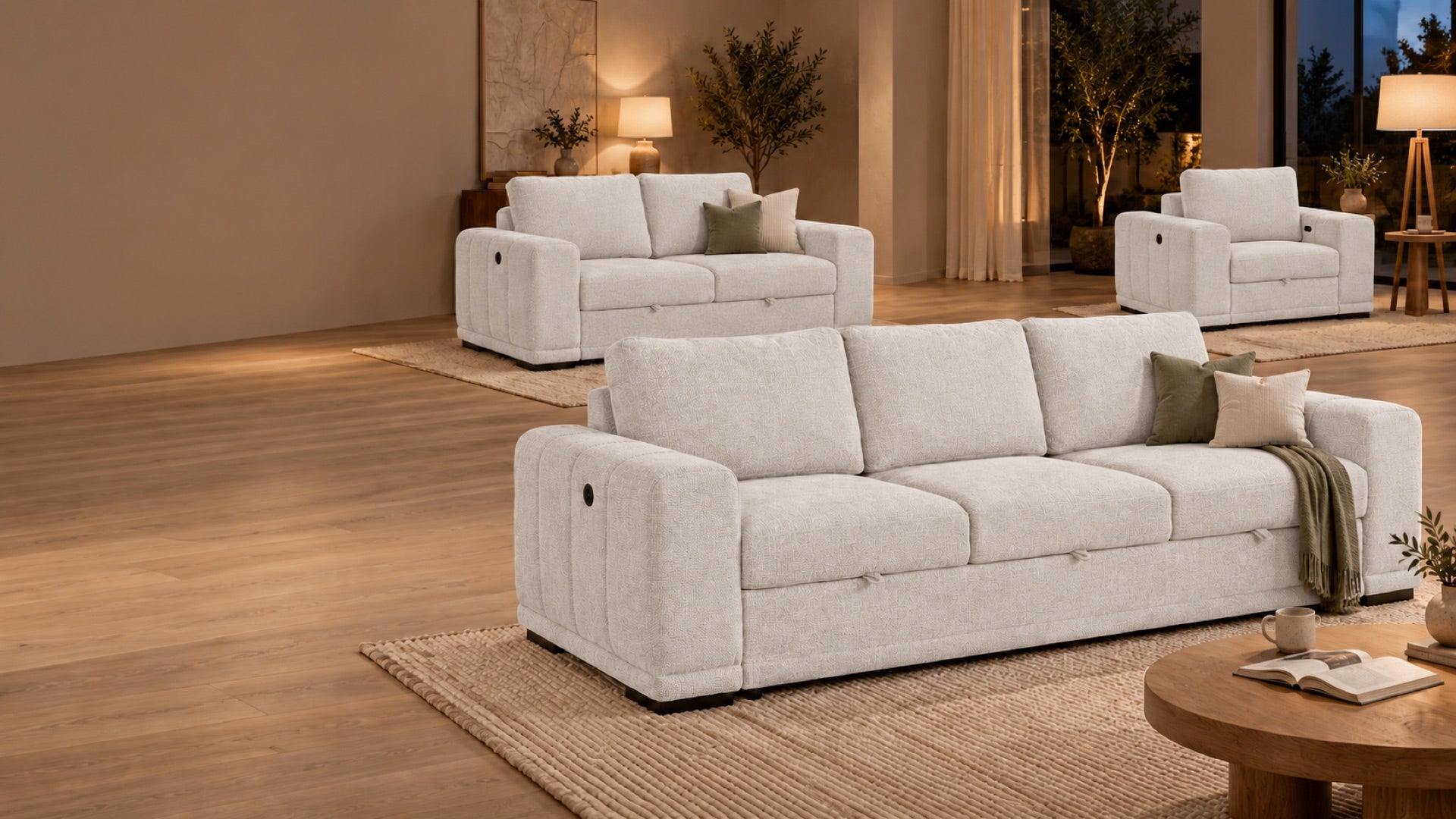 Carissima modular sofas in a warm interior